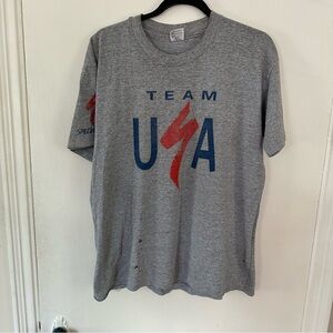 Team USA Olympics Atlanta 1996 Vintage 90s Graphic T-Shirt Adult Large Gray